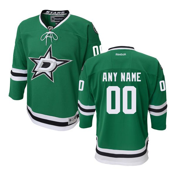Youth Dallas Stars Reebok Green Custom Premier Home NHL Jersey->customized nhl jersey->Custom Jersey